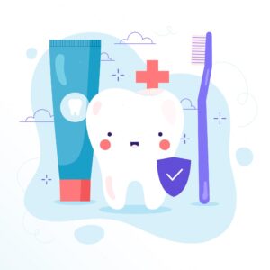 Illustration dentifrice fluoré